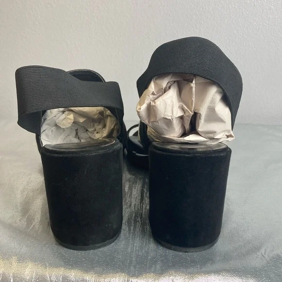 Unisa Black Heeled Sandals Sz 8.5M - Picture 5 of 15